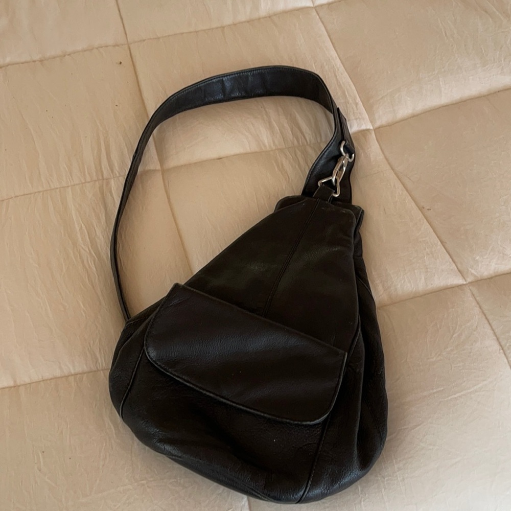 Leather backpack